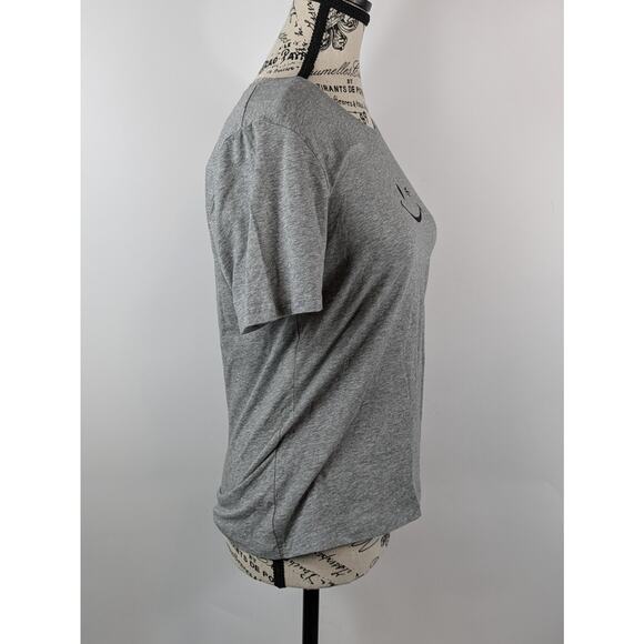 New Joe Boxer Womens Large T-Shirt Crop Gray Smiley Old Stock Y2K 90s Graphic - Picture 4 of 9